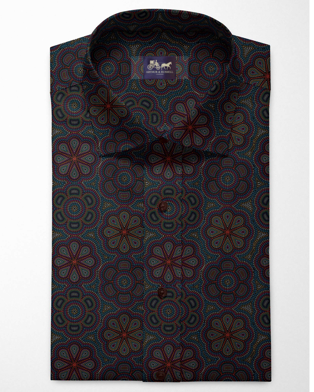 Digital flower printed shirt