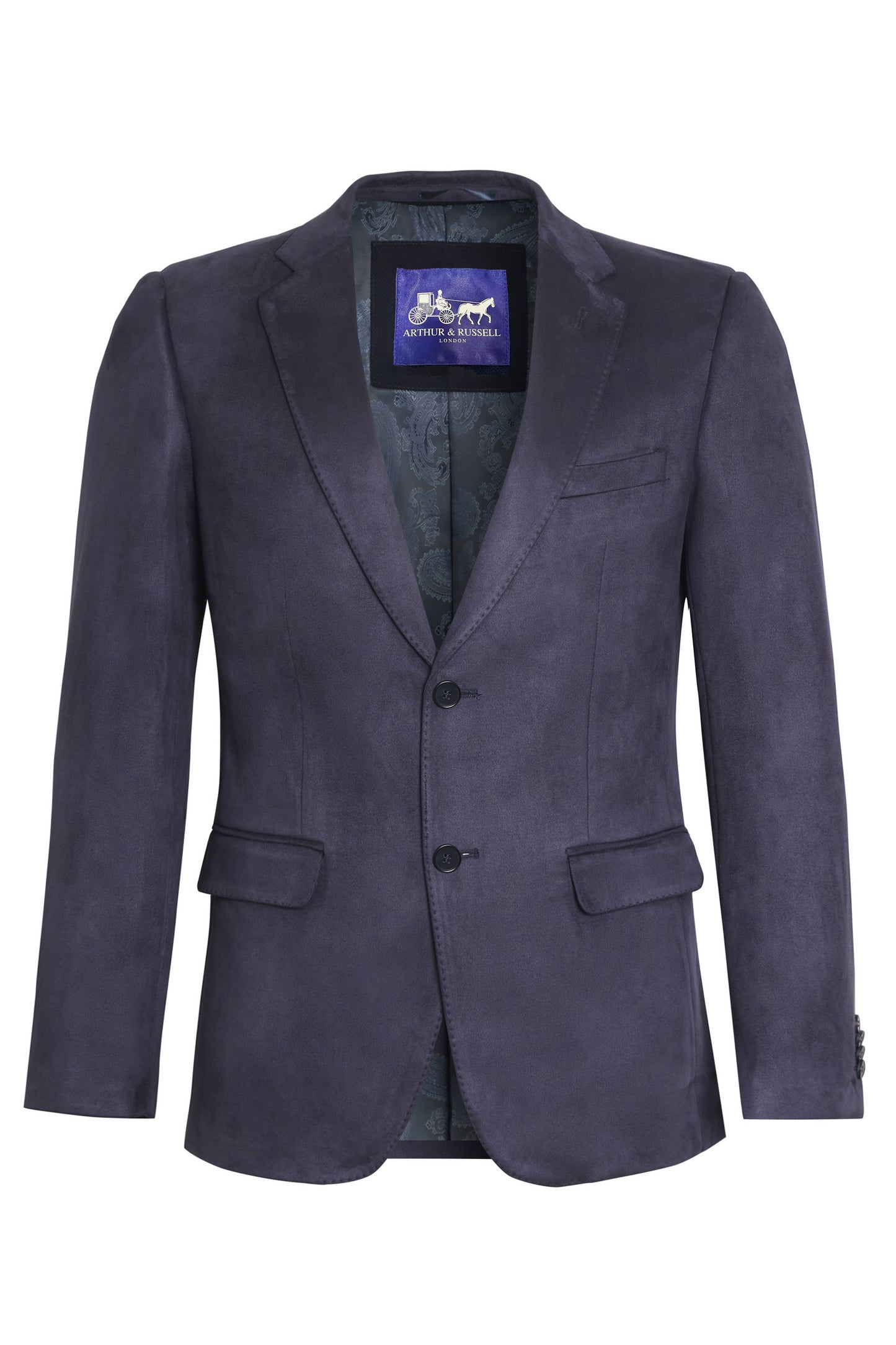 Navy soft moleskin blazer