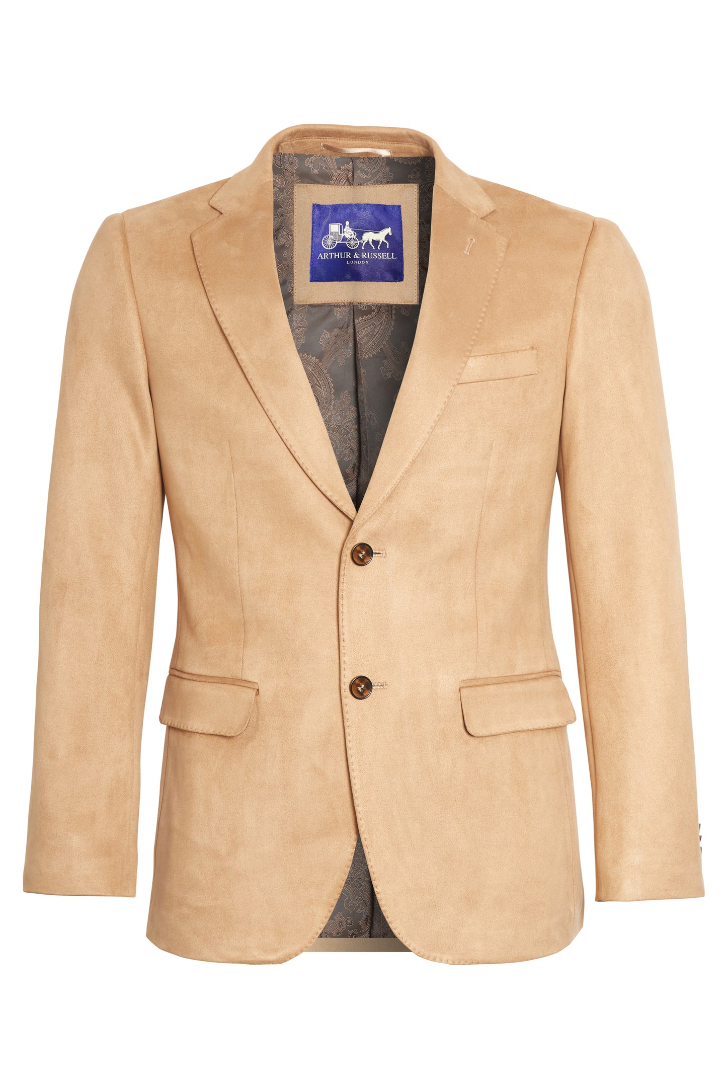 Sand soft moleskin blazer