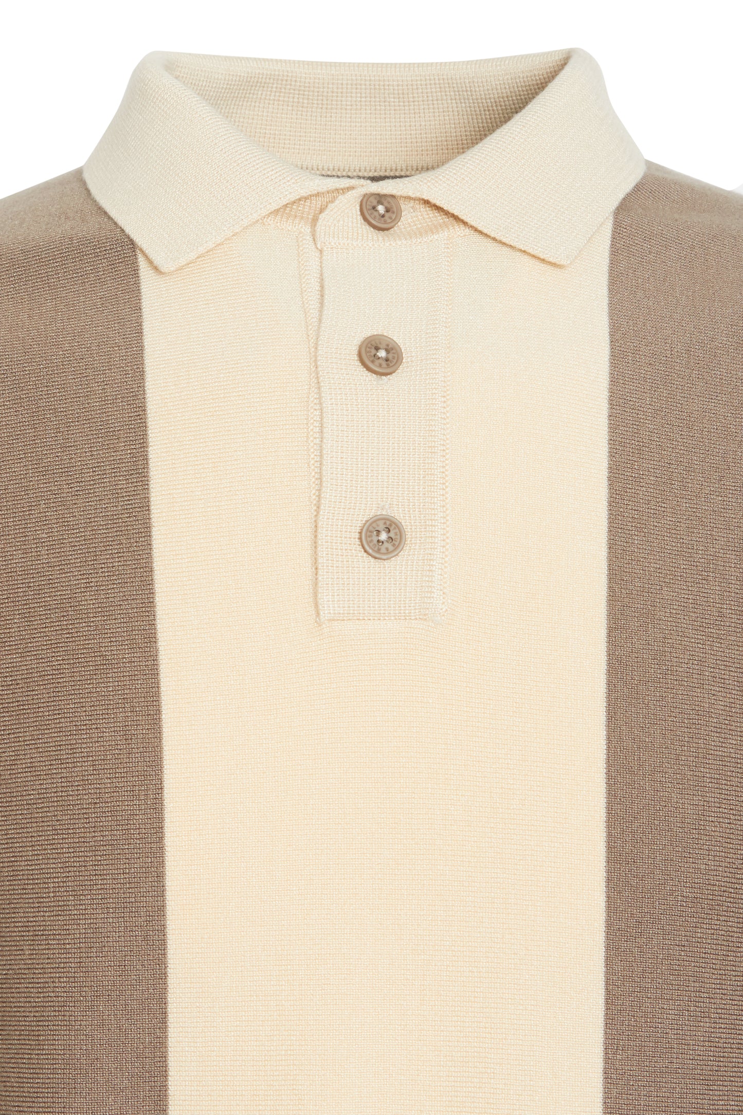 Sage wine colour block knit polo