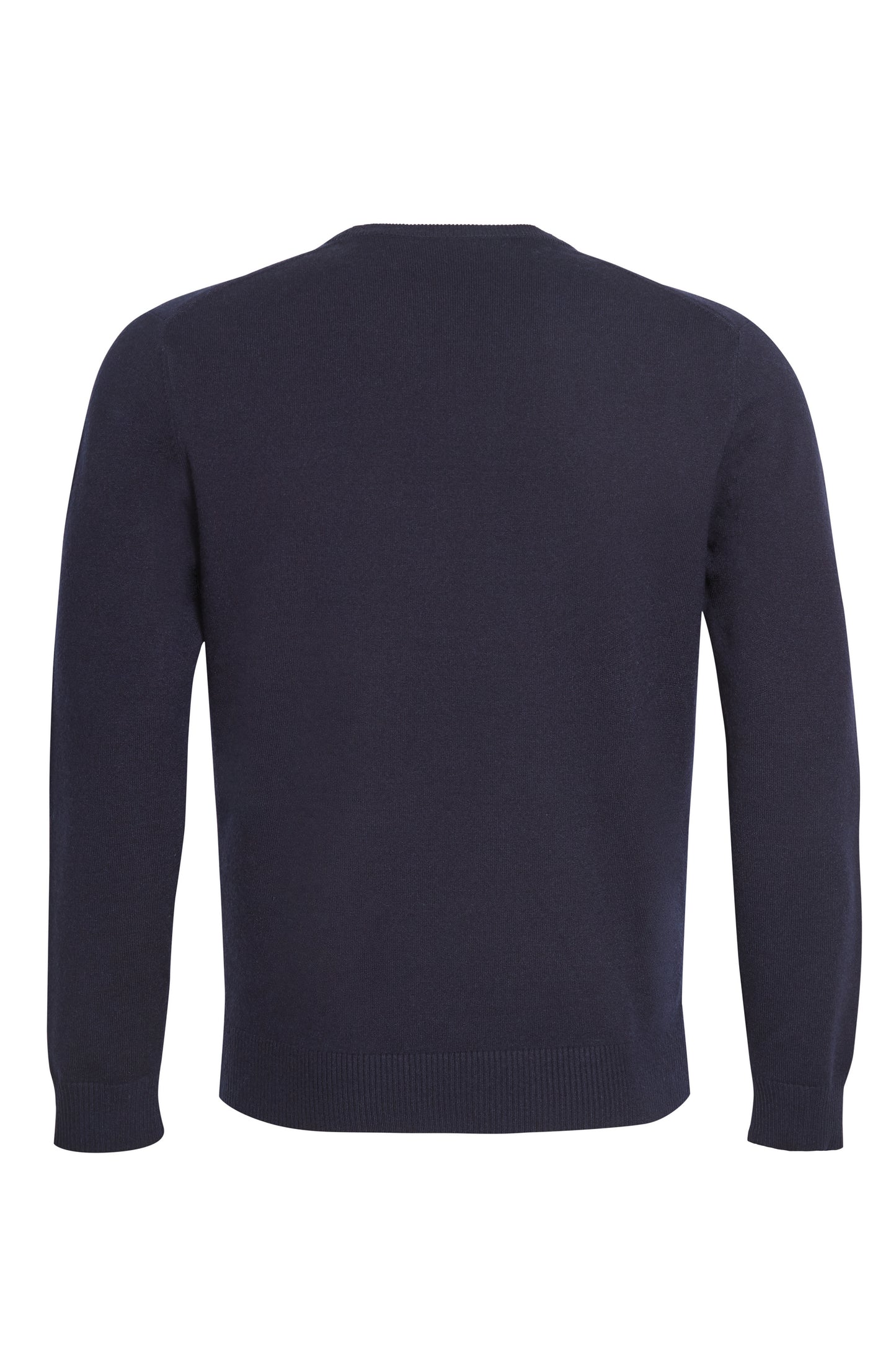 Navy soft crew neck knit cable detail