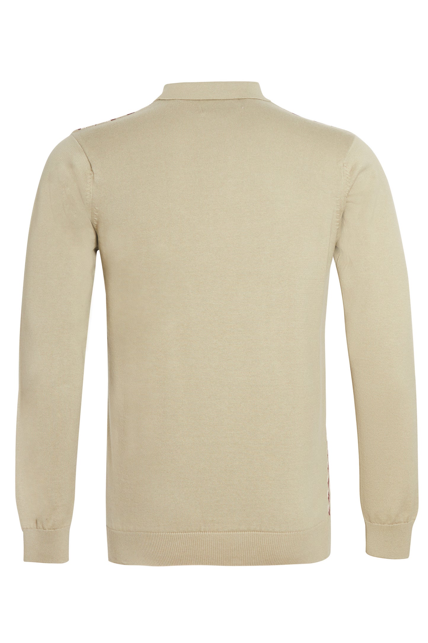 Sage wine jacquard knit polo