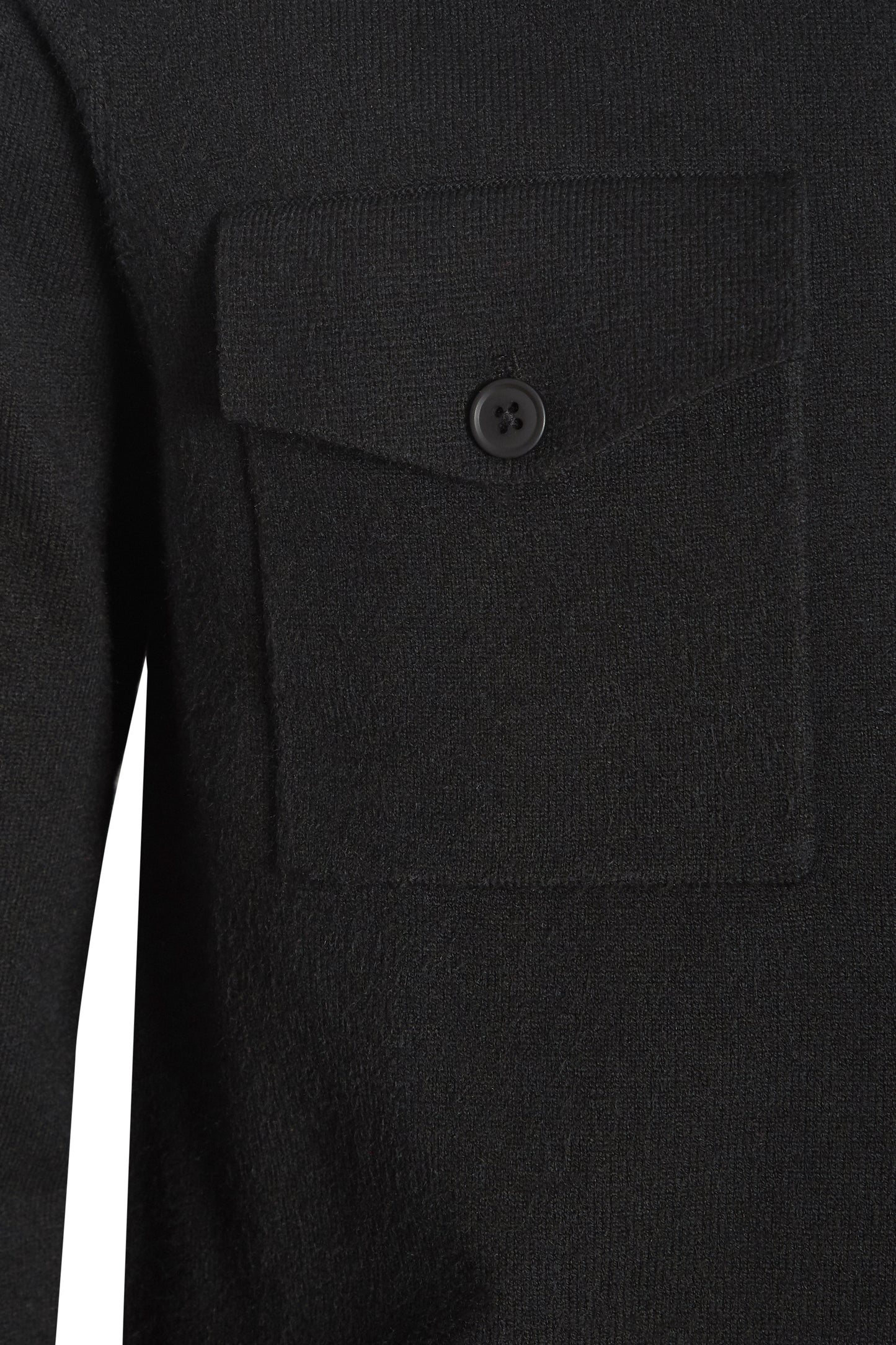Black soft knitted overshirt