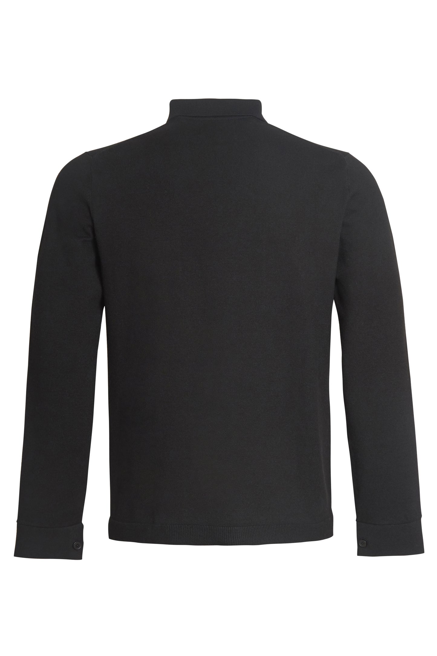 Black soft knitted overshirt