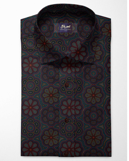 Digital flower printed shirt