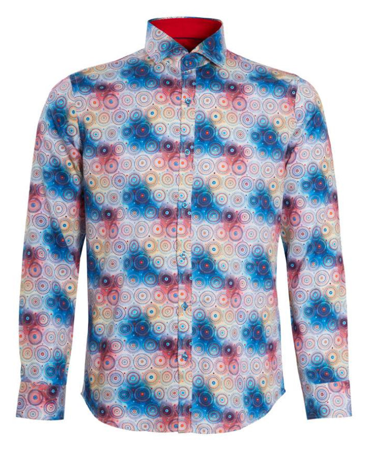 Circle multi colour geometric print