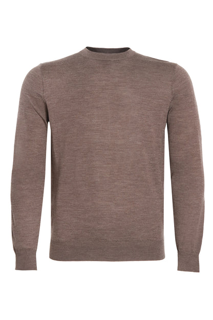 Mousse 100% merino knitted crew neck
