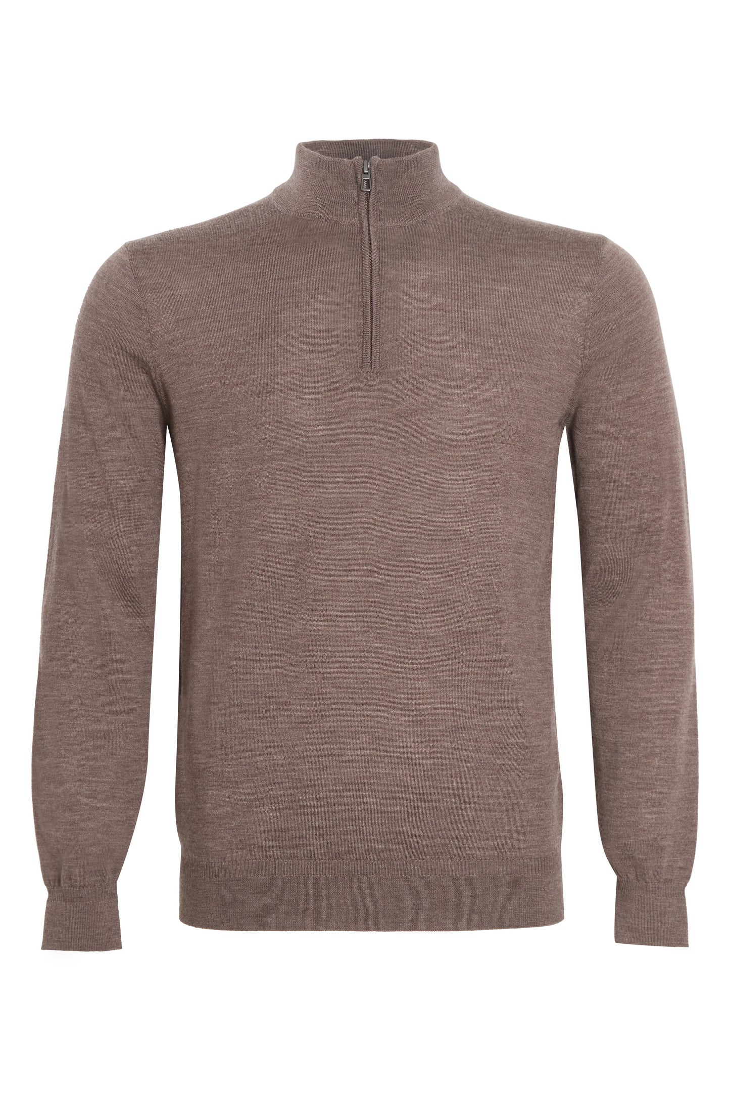 Mousse 100% merino quarter zip neck