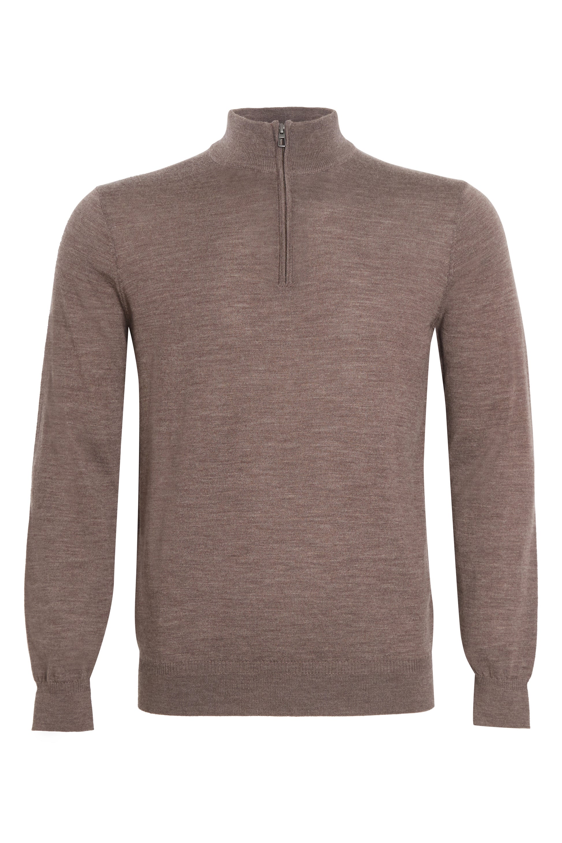 Mousse 100% merino quarter zip neck