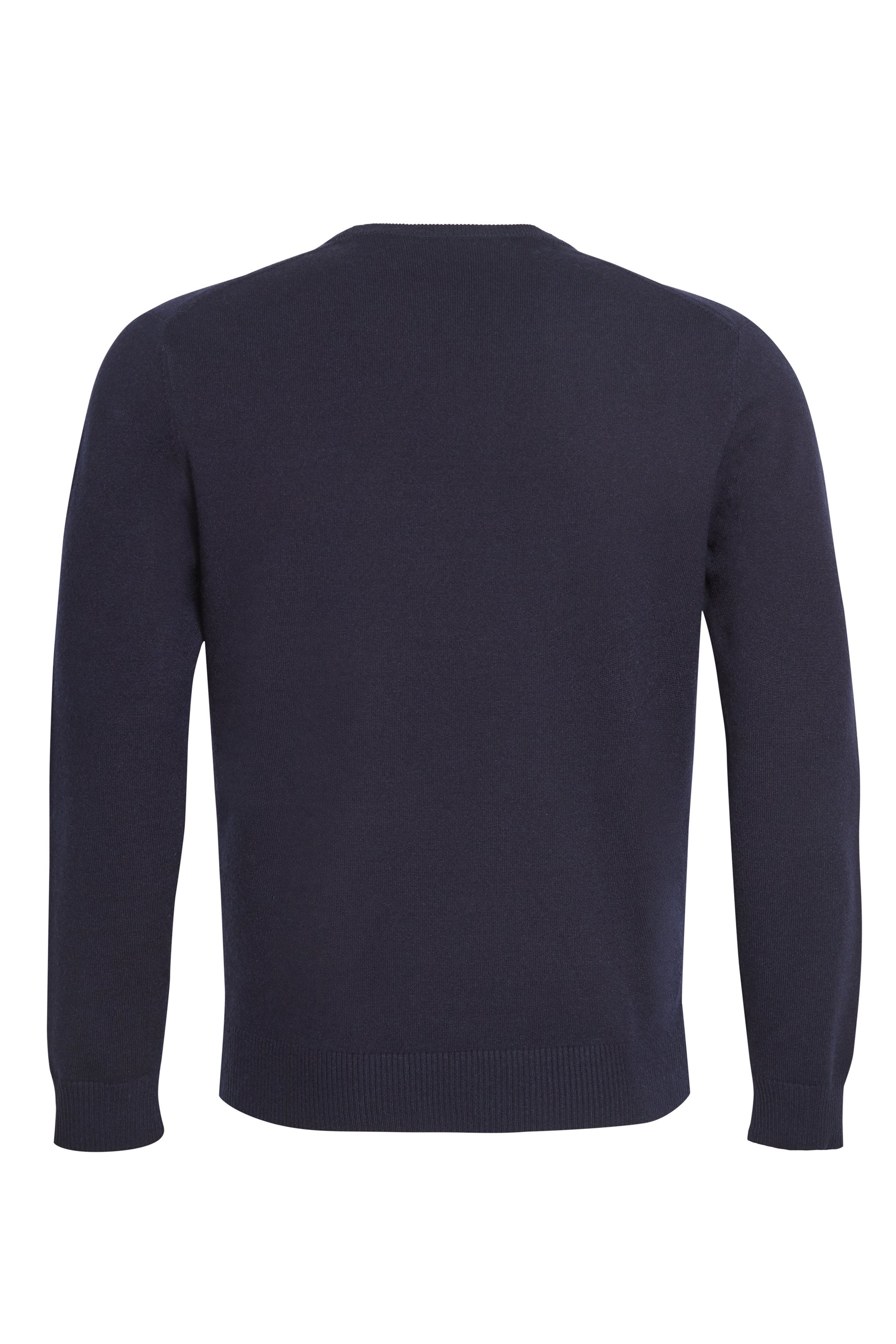 Navy soft crew neck knit cable detail