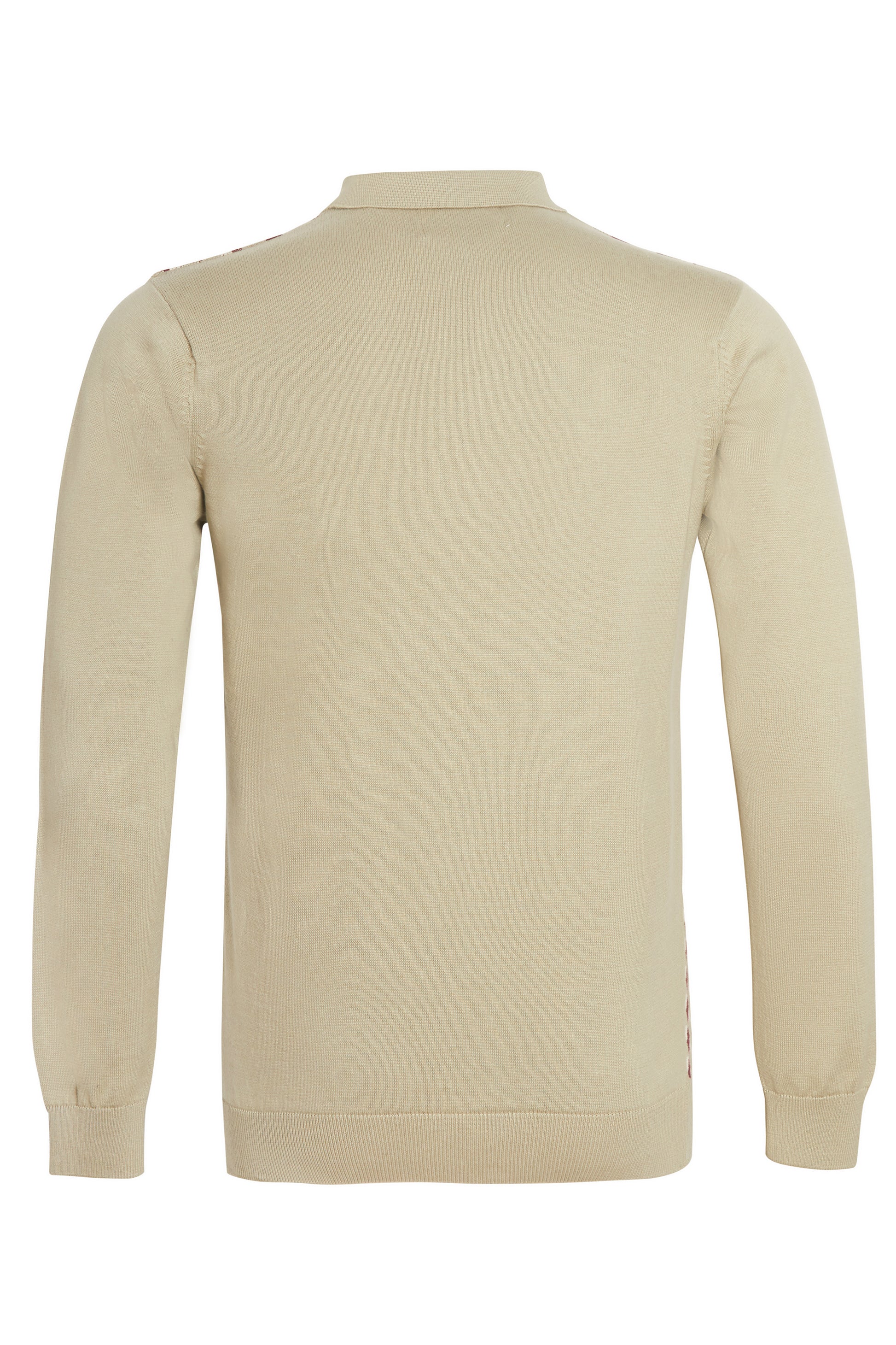 Sage wine jacquard knit polo
