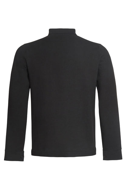 Black soft knitted overshirt