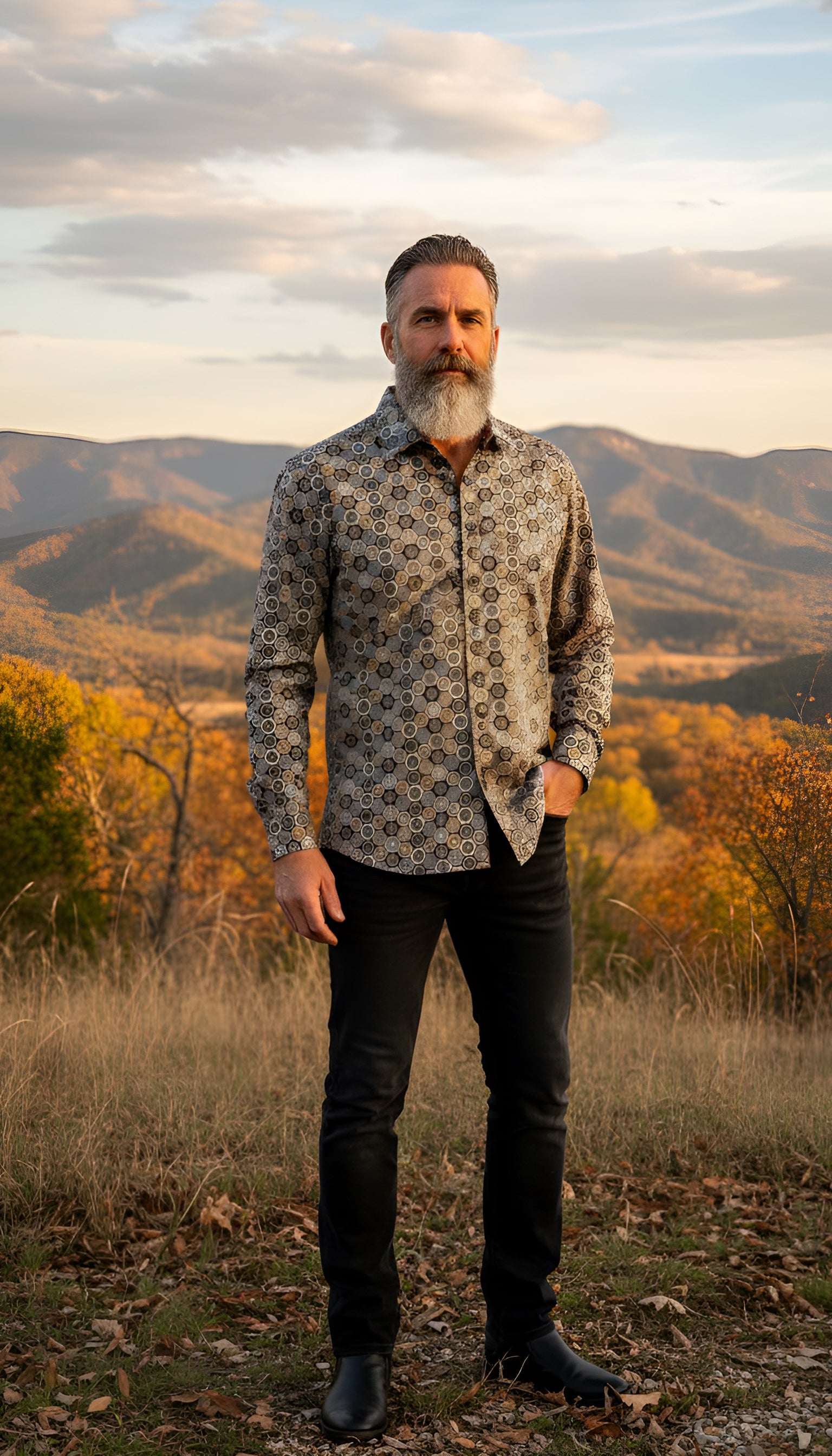 mosaic ethnic shirt