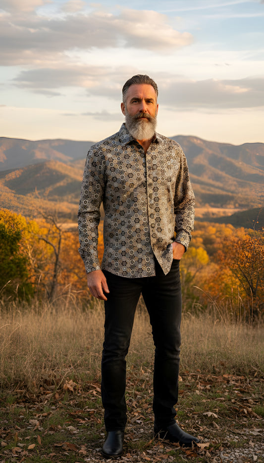 mosaic ethnic shirt
