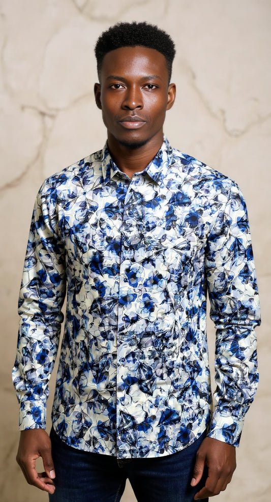 Floral bloom digital print shirt